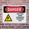 Signmission Fire Pump Room Authorized Danger Sign, Plastic, 14in W x 10in L, 2PK OS-2PACK-DS-P-1014-L-1920 - alternate 7